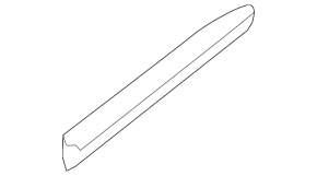 Door trim lower chrome rear left Infiniti JX35 QX60 13-20 scratch