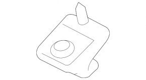 Driver's visor mounting hook Hyundai Ioniq 17-22 gray