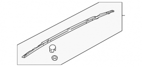 Right longitudinal roof rail Kia Sportage 17-22 without panorama