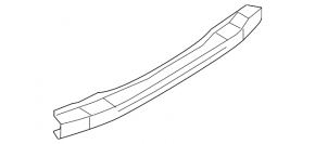 Rear bumper reinforcement Audi A4 B8 08-16 sedan, rusty