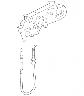 Front left door handle mechanism Audi A4 B9 17-25