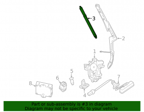 Shock absorber trunk door left Infiniti JX35 QX60 13-15 electric
