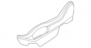Porsche Macan 15-18 passenger seat control trim, black, scratches