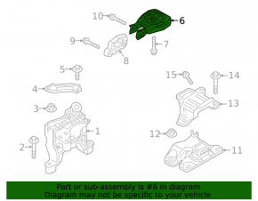 Rear engine mount Mazda 3 19-22 2.5 MKPP