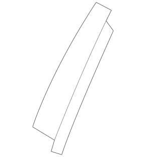 Door trim side rear left Lincoln MKZ 13-20 front
