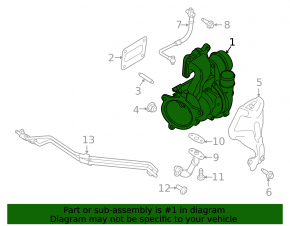 Turbo actuator Ford Fusion mk5 13-20 1.5T