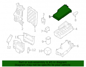 Ford Transit Connect MK2 13- Underhood Fuse Box Cover