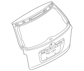 Naked trunk door with glass Mazda CX-7 06-12