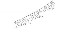 Rear bumper mount central Ford Mustang mk6 15 - broken