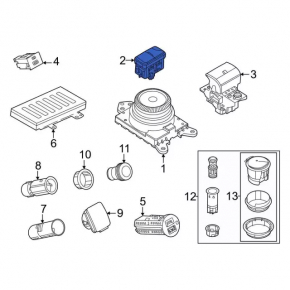 Ford Mustang Mach-E 21-23 Emergency Signaling and Auto Parking Button