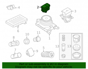 Ford Mustang Mach-E 21-23 Emergency Signaling and Auto Parking Button