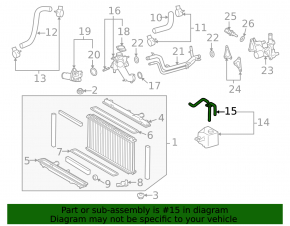 Lexus GS450h 06-11 Coolant Expansion Tank Cap