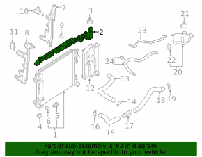 Upper radiator deflector Nissan Rogue Sport 17-19