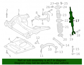 Shock absorber front right BMW 5 F10 14-16 2.0T RWD