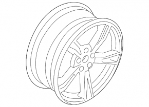 Wheel disk R18 Volvo XC90 16-22 5 single spokes