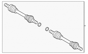 Drive axle rear left Volvo V90 17-21 usa T5, T6