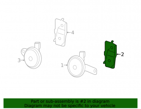 Left signal bracket Honda Accord 13-17