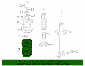 Rear left spring Honda Clarity 18-21 usa