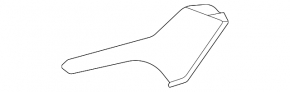 Left front panel trim for Toyota Sienna 21-26 black
