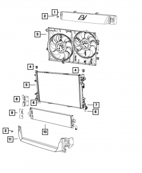 Fiat 500 12-19 Water Cooling Radiator