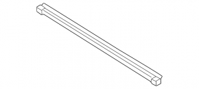 Inner glass seal for the front left door of a Mitsubishi Outlander 22-25