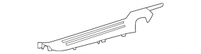 Door sill trim rear right Toyota Sienna 21-25 black
