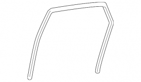 Rear right window seal for Toyota Prius 30 10-15