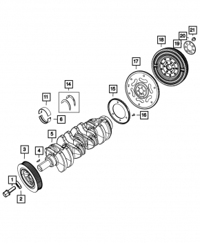 Crankshaft Dodge Dart 13-15 2.0