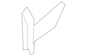 Hood hinge right Ford Flex 09-19