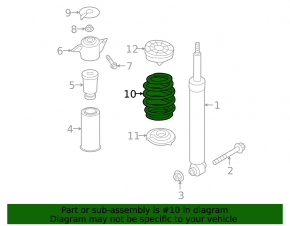 Rear right spring Audi Q5 80A 18-24