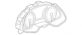 Instrument cluster Audi Q5 80A 21-24 small display, 53k, scratches, stains on glass