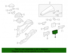 Light block junction block Toyota Avalon 13-15