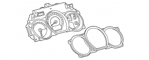 Instrument cluster Lexus GS350 06-11 scratches, broken latch, missing body fragment
