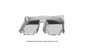 Cadillac CTS 14 rear floor covering - black