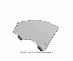 Front left door glass for a Cadillac CTS 14-19