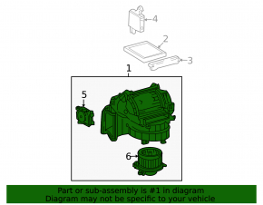 Heater assembly for Toyota Highlander 2010-2011