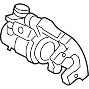 Rear right caliper assembly for Ford Escape MK3 13-16 (pre-restored fwd)