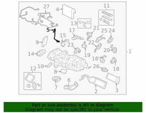 Temperature sensor in the heater Jaguar F-Pace X761 17-