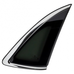 Rear right window, fixed glass, Ford Edge 15-24 chrome, tinted