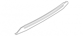 Rear bumper trim lower Ford Escape MK3 17-19 rest, 2 pipes, pressed, scratches