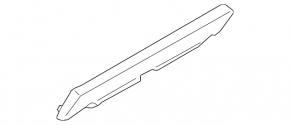Rear bumper trim lower Ford Escape MK3 17-19 rest, 2 pipes, pressed, scratches