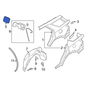Fuel filler flap Ford Explorer 20-