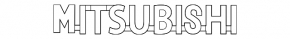 Mitsubishi emblem on the rear trunk lid of a Mitsubishi Galant 04-12