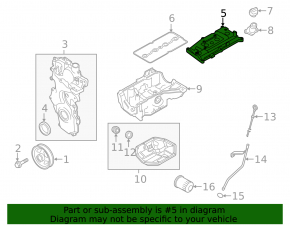 Valve cover Nissan Sentra 13-19 1.8 MR18DE