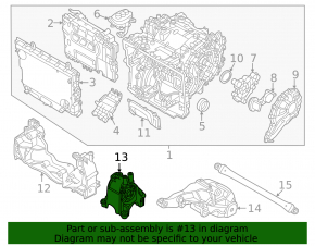 Front electric motor bracket front right BMW i4 21-26