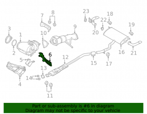 Volvo XC60 22-25 B5 Upper Catalytic Converter Bracket