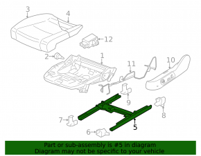 Driver's seat adjustment motor VW CC 08-17