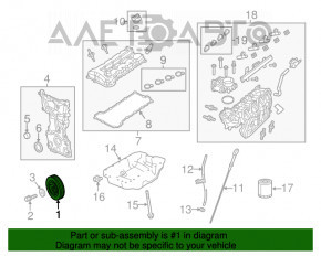 Crankshaft Pulley Jeep Compass 17-22 2.4