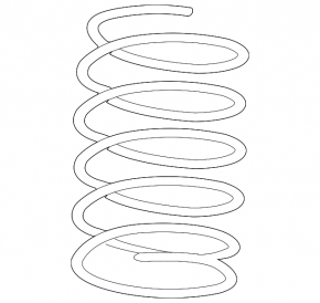 Front left spring for Acura MDX 2013