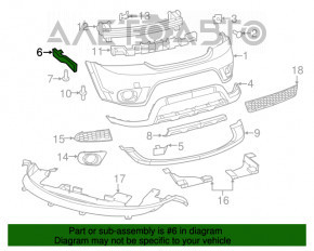 Front Bumper Mount Left Dodge Journey 11-